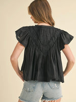 Flutter Sleeve Top