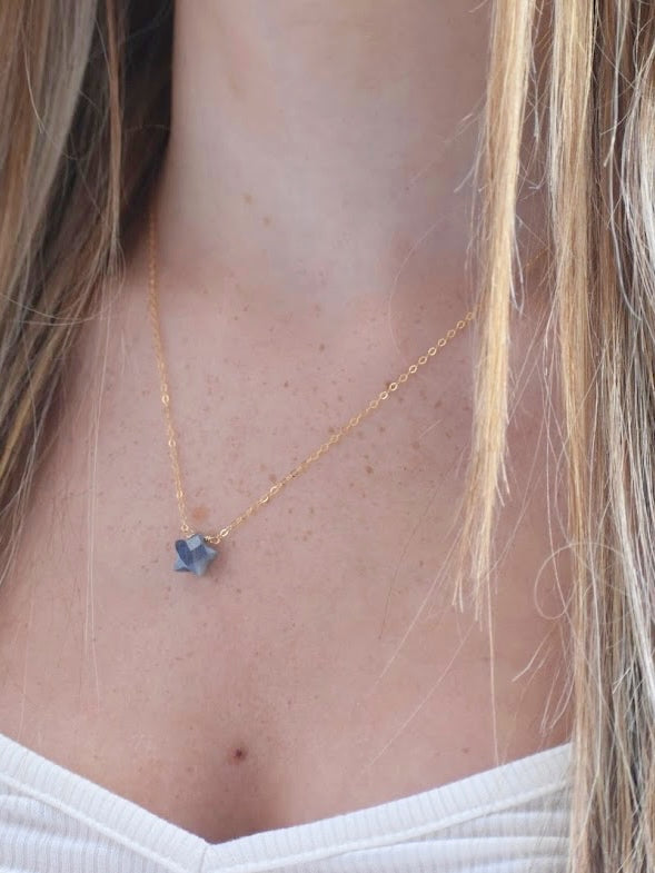 Blue Sapphire Astrae Necklace