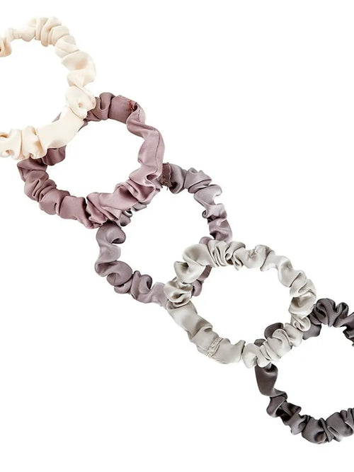 Lilac Ash Ombre Satin Scrunchies Jar
