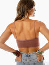 Chloe Longline Padded Bralette in Mocha