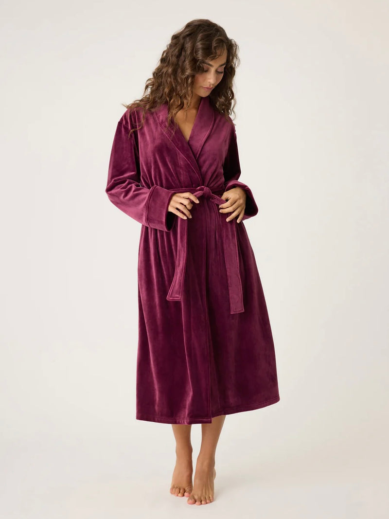 Velvety Velour Robe