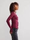 Going Places Cardigan in Acai