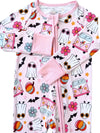 Luxa Little Retro Ghost Zip Romper