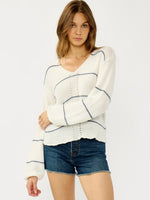 Summer Nights Blue Stripe Sweater