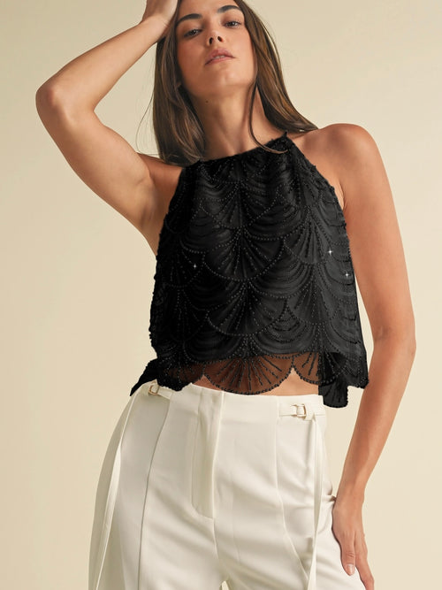 Girls Night Out Black Top