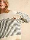 Stripe Pocket Front Sweater