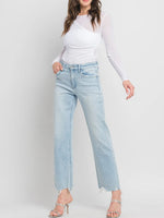 Light Wash Clean Stretch Straight Leg Denim