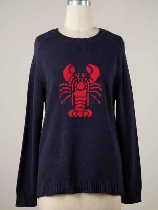 Knit Lobster Beach Sweater Top