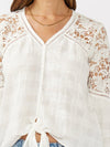 Button Down Lace Top
