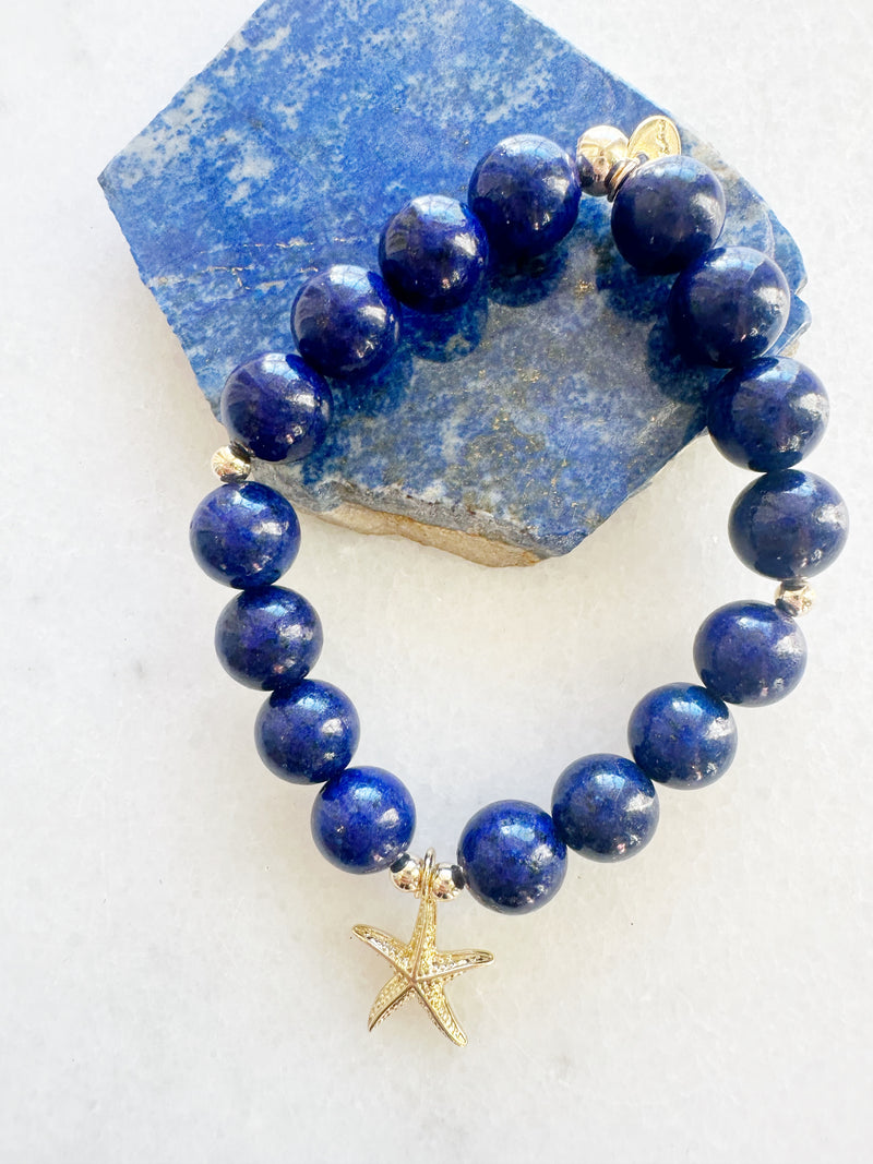 Lapis Lazuli Starfish Deka Stretch