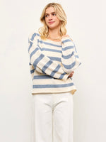 Selena Striped Sweater in Blue