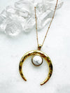 Howlite Hammered Kera Sata Necklace