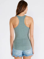 Micro Rib Tank in Sage