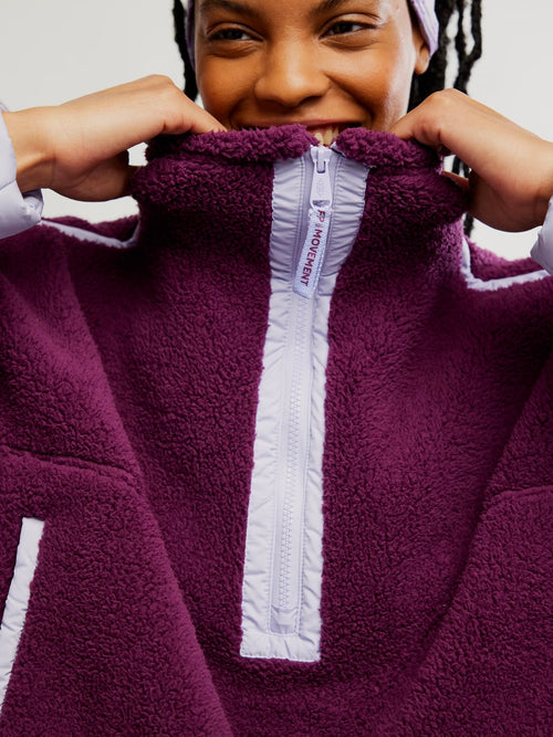 Mountain High Half Zip - Black Cherry Combo