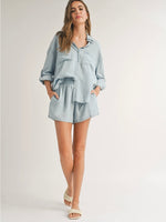 Sunny Side Tencel Smock Short