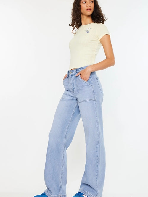 High Rise Wide Leg Jean