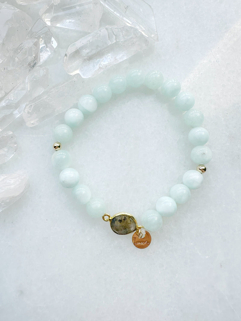 Green Moonstone & Labradorite Chelsea Exi Strech