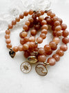 Peach Moonstone Stretch Bracelet Your Way