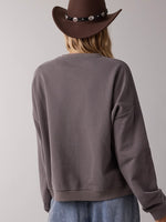 French Terry Lucky Horseshoe Sweatshirt