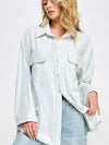 FINAL SALE Sage Linen Blend Shirt