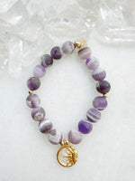 Chevron Matte Amethyst Mother of Pearl Sun Deka Stretch