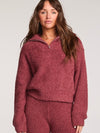Rosewood Quarter Zip Sweater