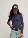 Nova Long Sleeve Tee in Peacoat