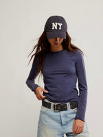 Nova Long Sleeve Tee in Peacoat