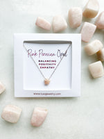 Pink Peruvian Opal Astrae Necklace