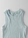 Zigzag Stitch Ribbed Tank Top