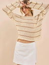 Taylor Striped Loose Knit Sweater