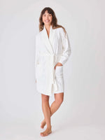 Cable Knit Robe in Ivory