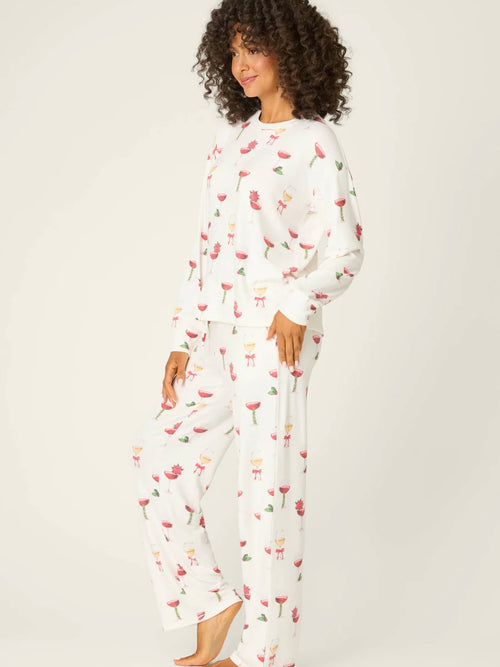 Lets Get Toasty PJ Set Ivory