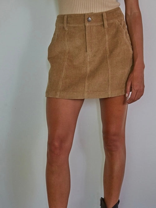 Corduroy Mini Skirt