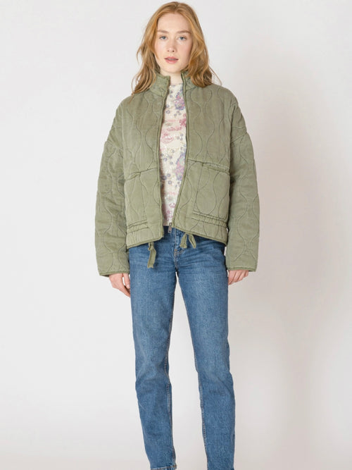 Quilted Jacket in Olive