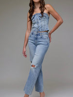 Ella High Rise Distressed Jeans