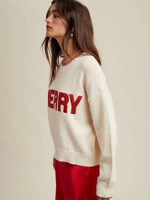 'Merry' Glitter Sweater