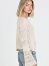 Light Weight Flare Bell Slit Sleeve Pullover