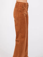 Wylie Wide Leg Corduroy Pant in Camel