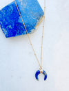 Lapis Lazuli Horn Sata Necklace