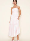 Pink Striped Maxi Dress