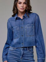 Cropped Denim Shirt