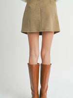 Tuscany Faux Suede Mini Skirt