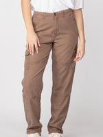 Soft Brown Straight Leg Cargo Pants