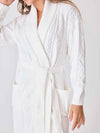 Cable Knit Robe in Ivory