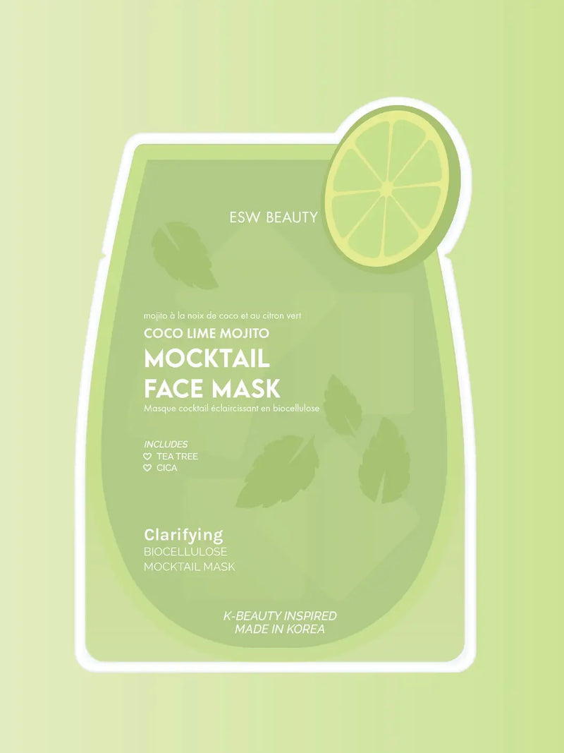 Coco Lime Mojito Clarifying Biocellulose Mocktail Mask