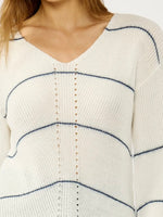 Summer Nights Blue Stripe Sweater