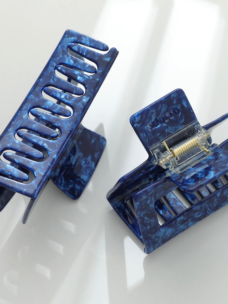 Denim Blue Large Claw Clip
