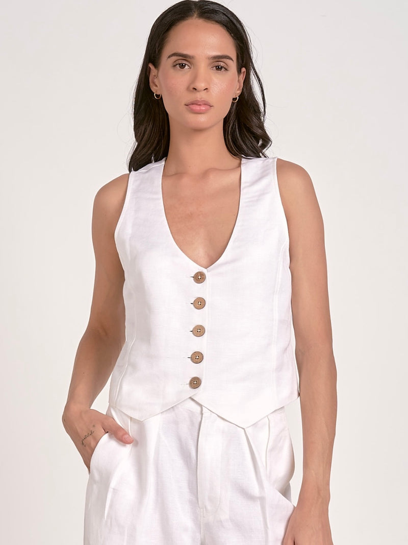 Day Off Button Down Vest