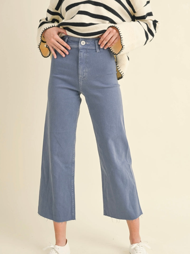 Marina Wide Leg Jeans in Periwinkle